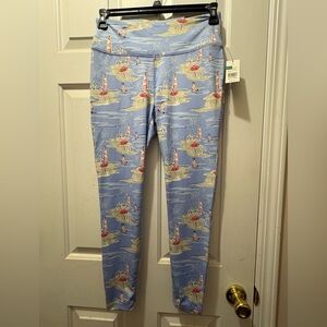 crown & ivy Blue Nautical Print Leggings